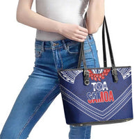 Toa Samoa Rugby Leather Tote Bag Ulafala Mix Nifo'oti - Polynesian Pride