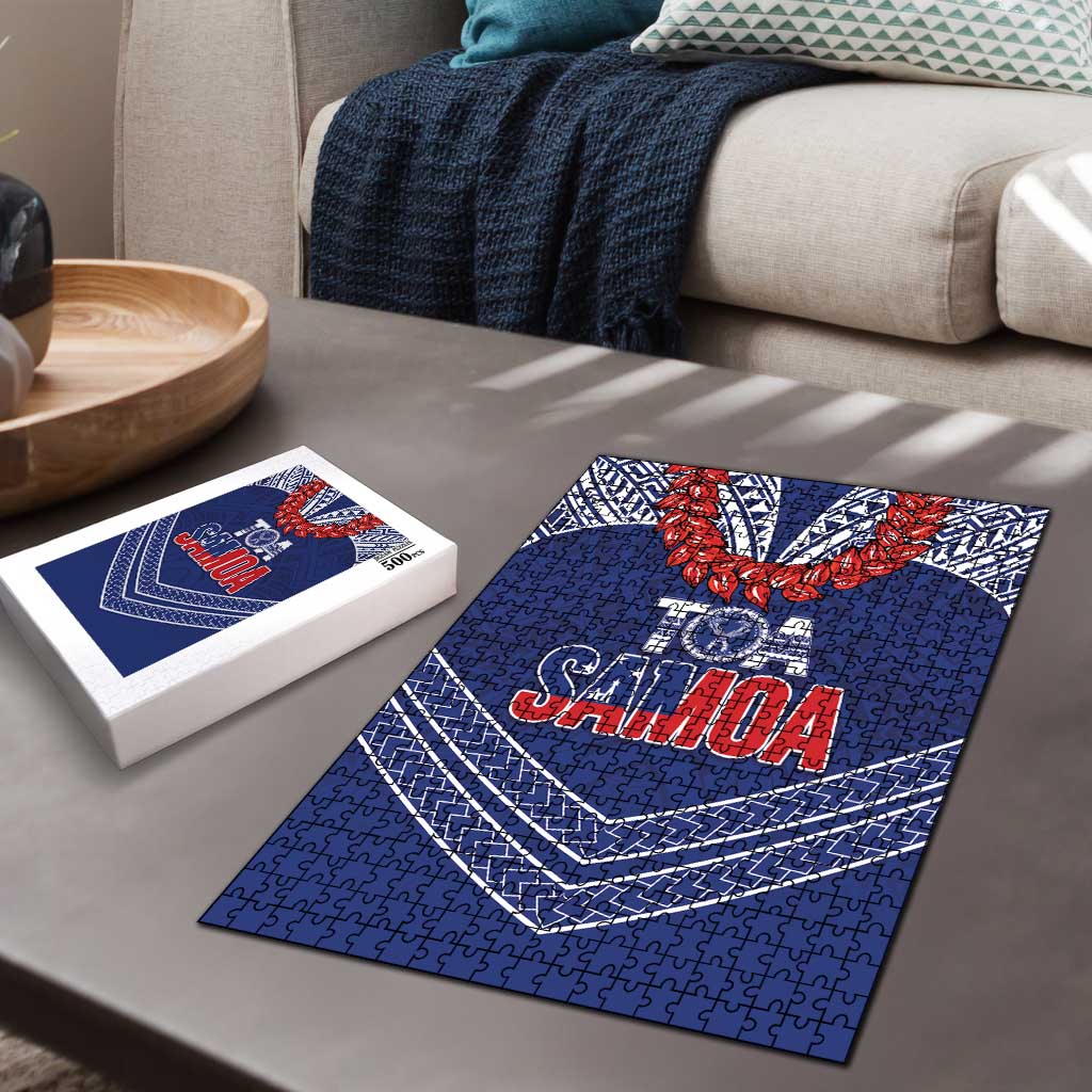 Toa Samoa Rugby Puzzle Ulafala Mix Nifo'oti - Polynesian Pride