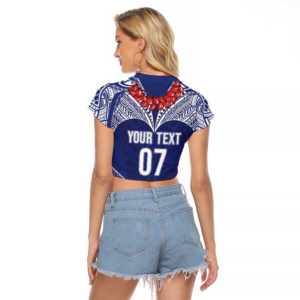 Toa Samoa Rugby Custom Raglan Cropped T Shirt Ulafala Mix Nifo'oti - Polynesian Pride