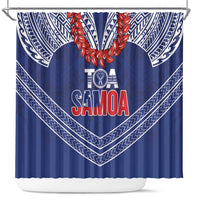 Toa Samoa Rugby Shower Curtain Ulafala Mix Nifo'oti - Polynesian Pride
