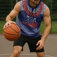 Toa Samoa Rugby Custom Sleeveless Hoodie Ulafala Mix Nifo'oti - Polynesian Pride