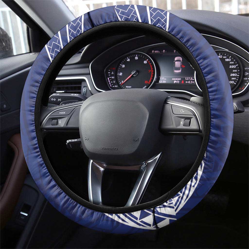 Toa Samoa Rugby Steering Wheel Cover Ulafala Mix Nifo'oti - Polynesian Pride