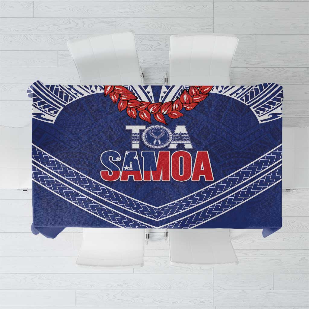 Toa Samoa Rugby Tablecloth Ulafala Mix Nifo'oti - Polynesian Pride