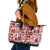 Hawaii Christmas Retro Patchwork Leather Tote Bag Red LT7 Red - Polynesian Pride