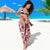Hawaii Christmas Retro Patchwork Sarong Red LT7 - Polynesian Pride