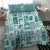 Hawaii Christmas Retro Patchwork Bedding Set Teal LT7 - Polynesian Pride