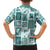 Hawaii Christmas Retro Patchwork Hawaiian Shirt Teal LT7 - Polynesian Pride