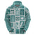 Hawaii Christmas Retro Patchwork Hoodie Teal LT7 - Polynesian Pride