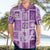 Hawaii Christmas Retro Patchwork Hawaiian Shirt Violet LT7 - Polynesian Pride