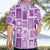 Hawaii Christmas Retro Patchwork Hawaiian Shirt Violet LT7 - Polynesian Pride