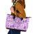 Hawaii Christmas Retro Patchwork Leather Tote Bag Violet LT7 Violet - Polynesian Pride