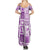 Hawaii Christmas Retro Patchwork Summer Maxi Dress Violet LT7 - Polynesian Pride