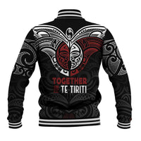 Maori Hongi Toitu Te Tiriti Baseball Jacket Tangata Tiriti Stand With Tangata Whenua