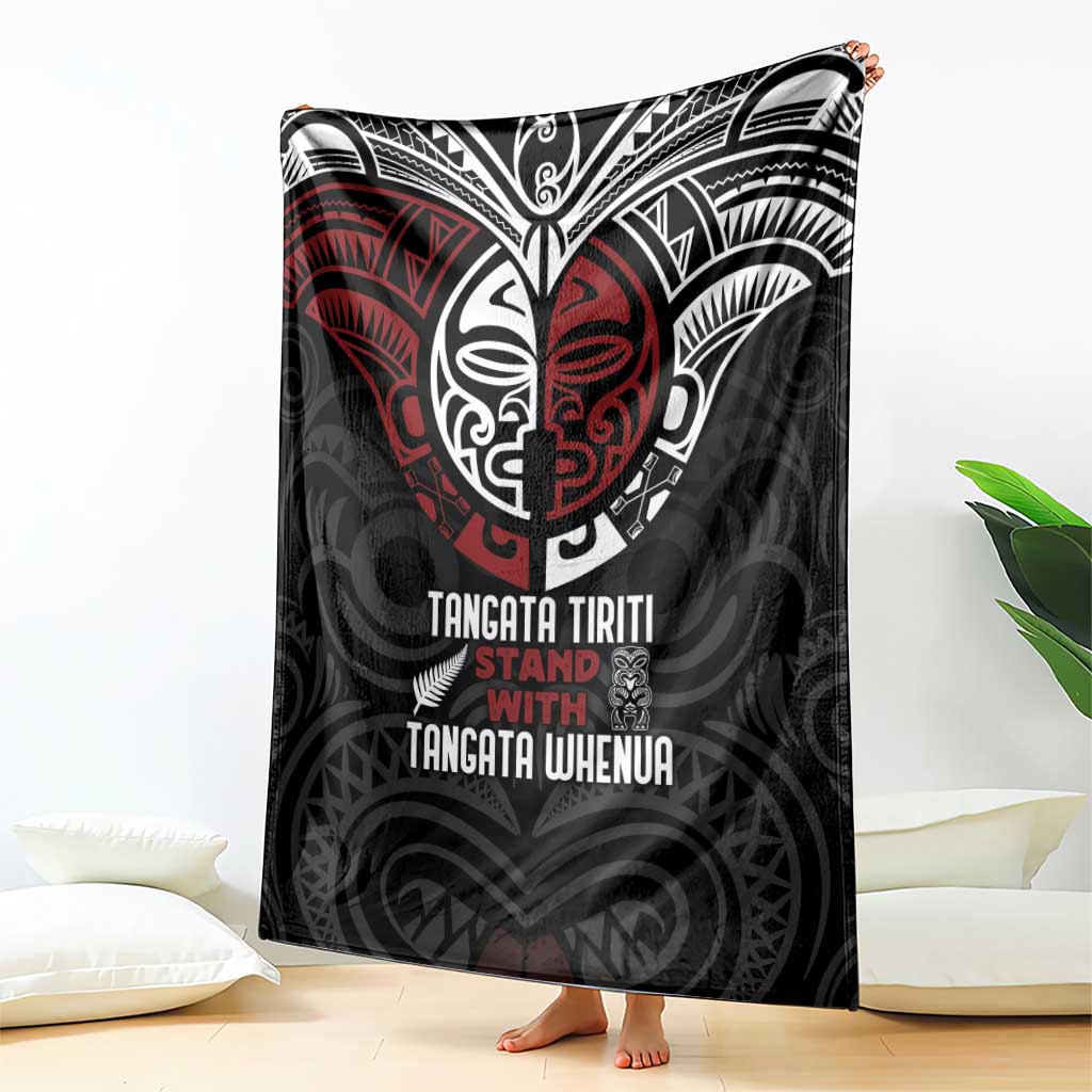 Maori Hongi Toitu Te Tiriti Blanket Tangata Tiriti Stand With Tangata Whenua