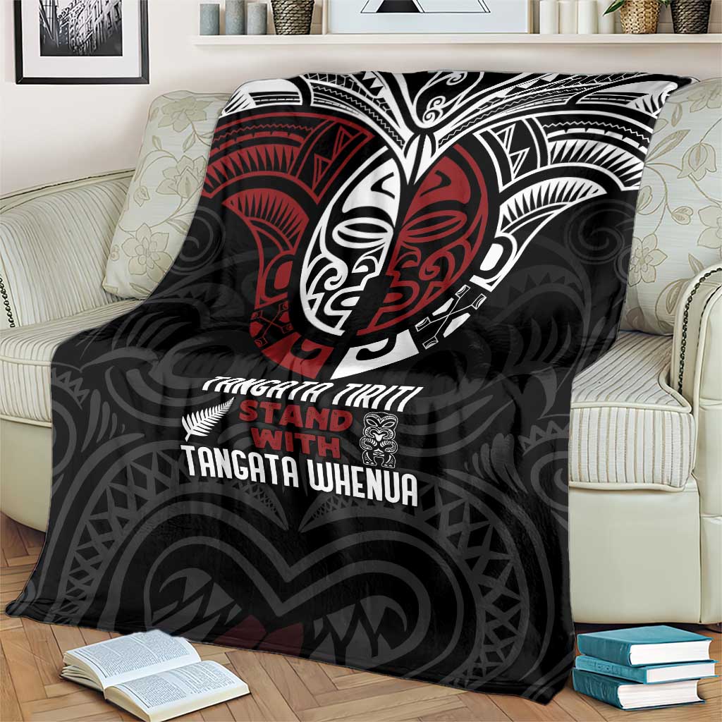 Maori Hongi Toitu Te Tiriti Blanket Tangata Tiriti Stand With Tangata Whenua