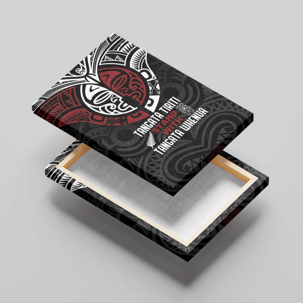 Maori Hongi Toitu Te Tiriti Canvas Wall Art Tangata Tiriti Stand With Tangata Whenua
