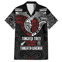 Maori Hongi Toitu Te Tiriti Family Matching Long Sleeve Bodycon Dress and Hawaiian Shirt Tangata Tiriti Stand With Tangata Whenua
