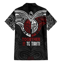 Maori Hongi Toitu Te Tiriti Family Matching Mermaid Dress and Hawaiian Shirt Tangata Tiriti Stand With Tangata Whenua