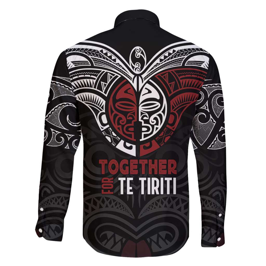 Maori Hongi Toitu Te Tiriti Family Matching Off Shoulder Short Dress and Hawaiian Shirt Tangata Tiriti Stand With Tangata Whenua
