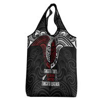 Maori Hongi Toitu Te Tiriti Grocery Bag Tangata Tiriti Stand With Tangata Whenua