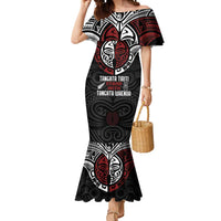 Maori Hongi Toitu Te Tiriti Mermaid Dress Tangata Tiriti Stand With Tangata Whenua LT7 Women Black - Polynesian Pride