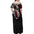 Maori Hongi Toitu Te Tiriti Off Shoulder Maxi Dress Tangata Tiriti Stand With Tangata Whenua