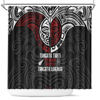 Maori Hongi Toitu Te Tiriti Shower Curtain Tangata Tiriti Stand With Tangata Whenua