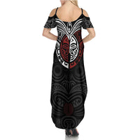 Maori Hongi Toitu Te Tiriti Summer Maxi Dress Tangata Tiriti Stand With Tangata Whenua