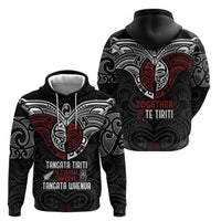 Maori Hongi Toitu Te Tiriti Zip Hoodie Tangata Tiriti Stand With Tangata Whenua LT7 - Polynesian Pride