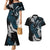 New Zealand Tui Bird Couples Matching Mermaid Dress and Hawaiian Shirt Maori Kowhaiwhai