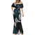 New Zealand Tui Bird Mermaid Dress Maori Kowhaiwhai