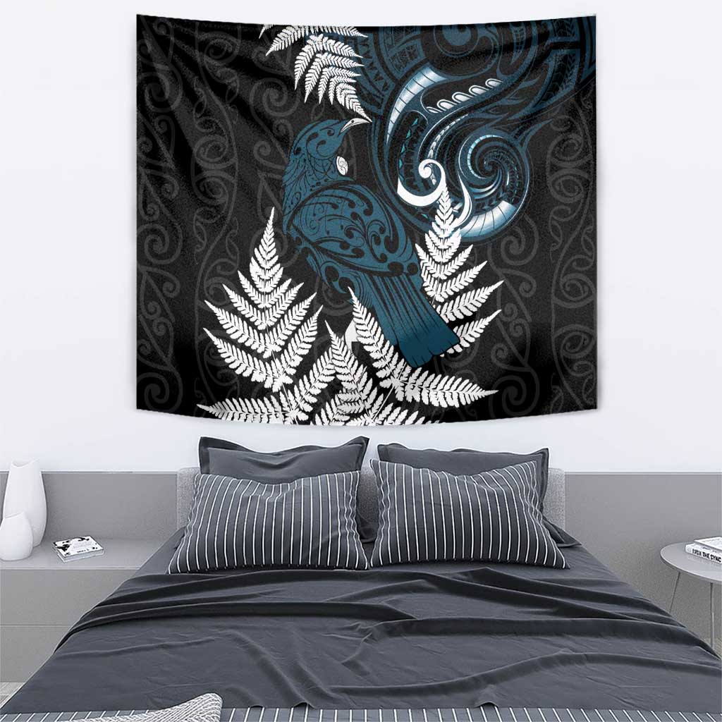 New Zealand Tui Bird Tapestry Maori Kowhaiwhai