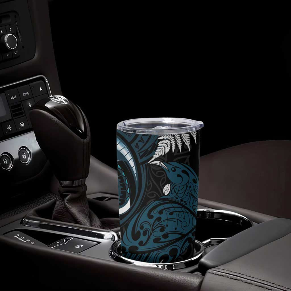 New Zealand Tui Bird Tumbler Cup Maori Kowhaiwhai