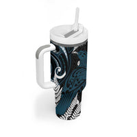 New Zealand Tui Bird Tumbler With Handle Maori Kowhaiwhai