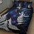 New Zealand Maori Matariki Quilt Bed Set Tui Bird Galaxy