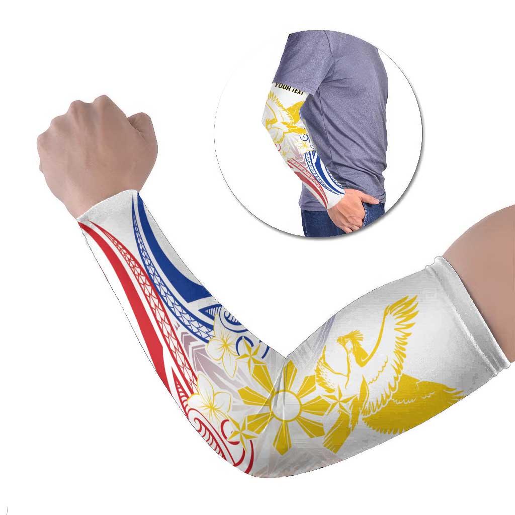Philippines Tribal Sun Personalized Arm Sleeves Hunting Eagle