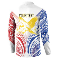Philippines Tribal Sun Personalized Button Sweatshirt Hunting Eagle