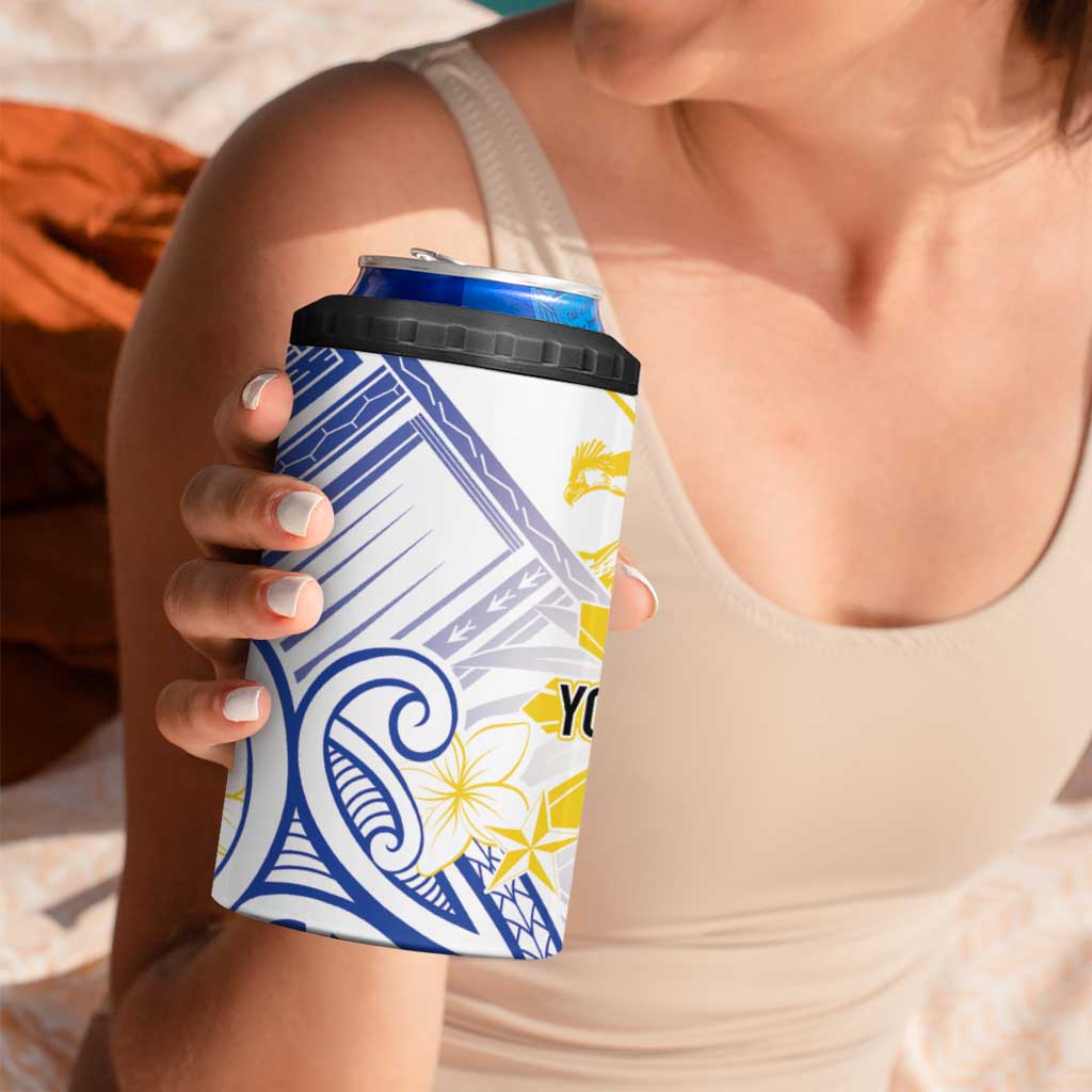 Philippines Tribal Sun Personalized 4 in 1 Can Cooler Tumbler Hunting Eagle