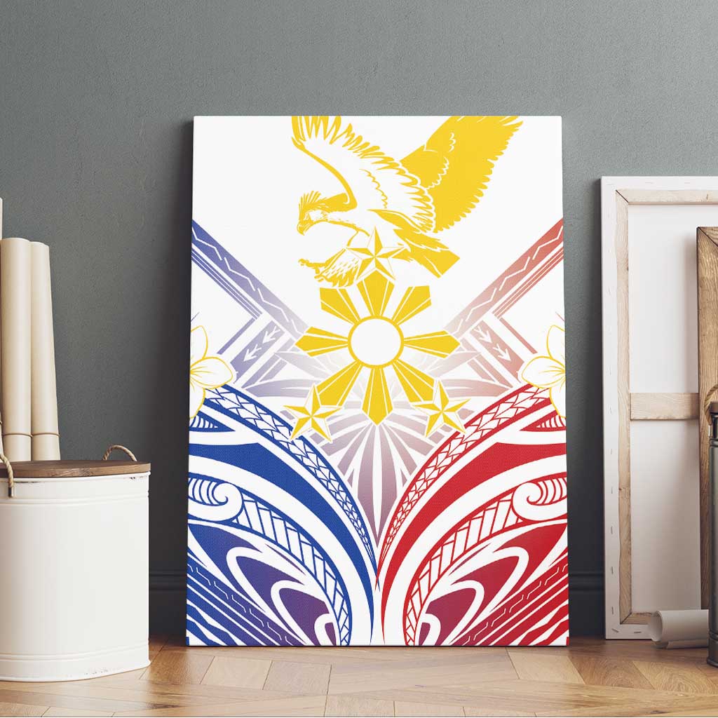 Philippines Tribal Sun Canvas Wall Art Hunting Eagle