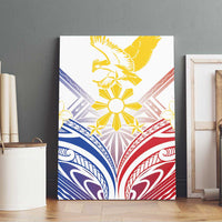 Philippines Tribal Sun Canvas Wall Art Hunting Eagle