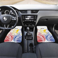 Philippines Tribal Sun Personalized Car Mats Hunting Eagle
