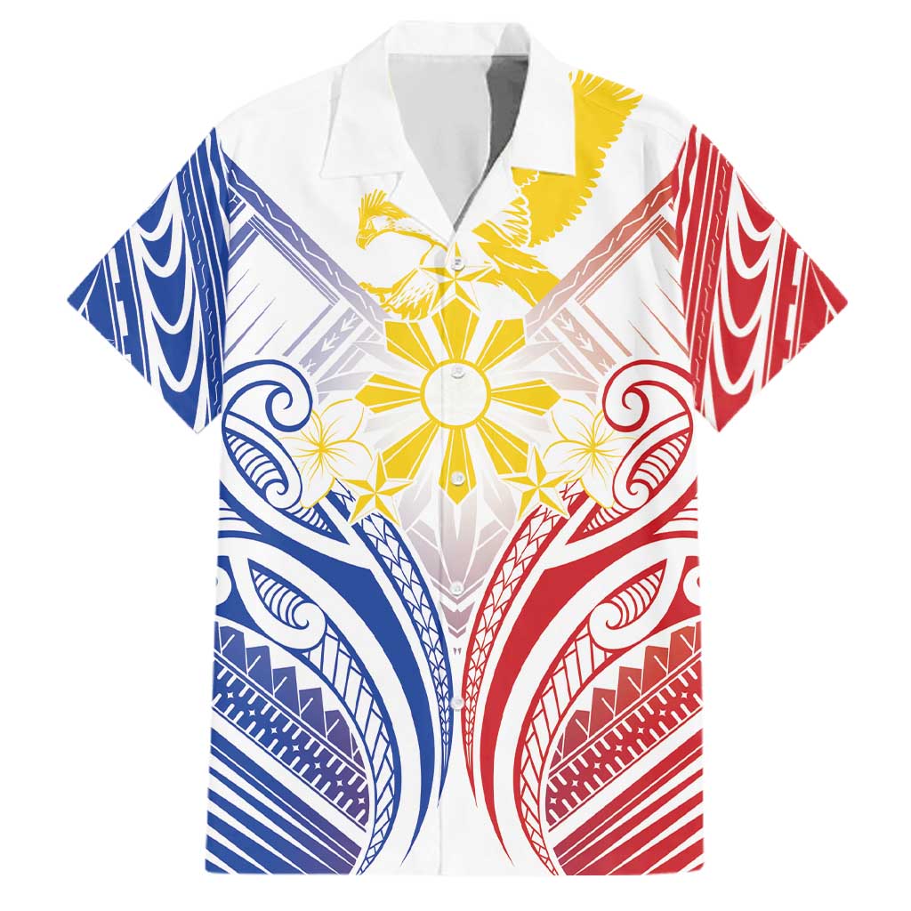 Philippines Tribal Sun Personalized Family Matching Mermaid Dress and Hawaiian Shirt Hunting Eagle