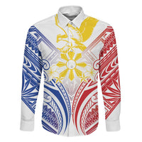 Philippines Tribal Sun Personalized Family Matching Mermaid Dress and Hawaiian Shirt Hunting Eagle