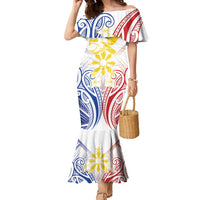 Philippines Tribal Sun Personalized Family Matching Mermaid Dress and Hawaiian Shirt Hunting Eagle