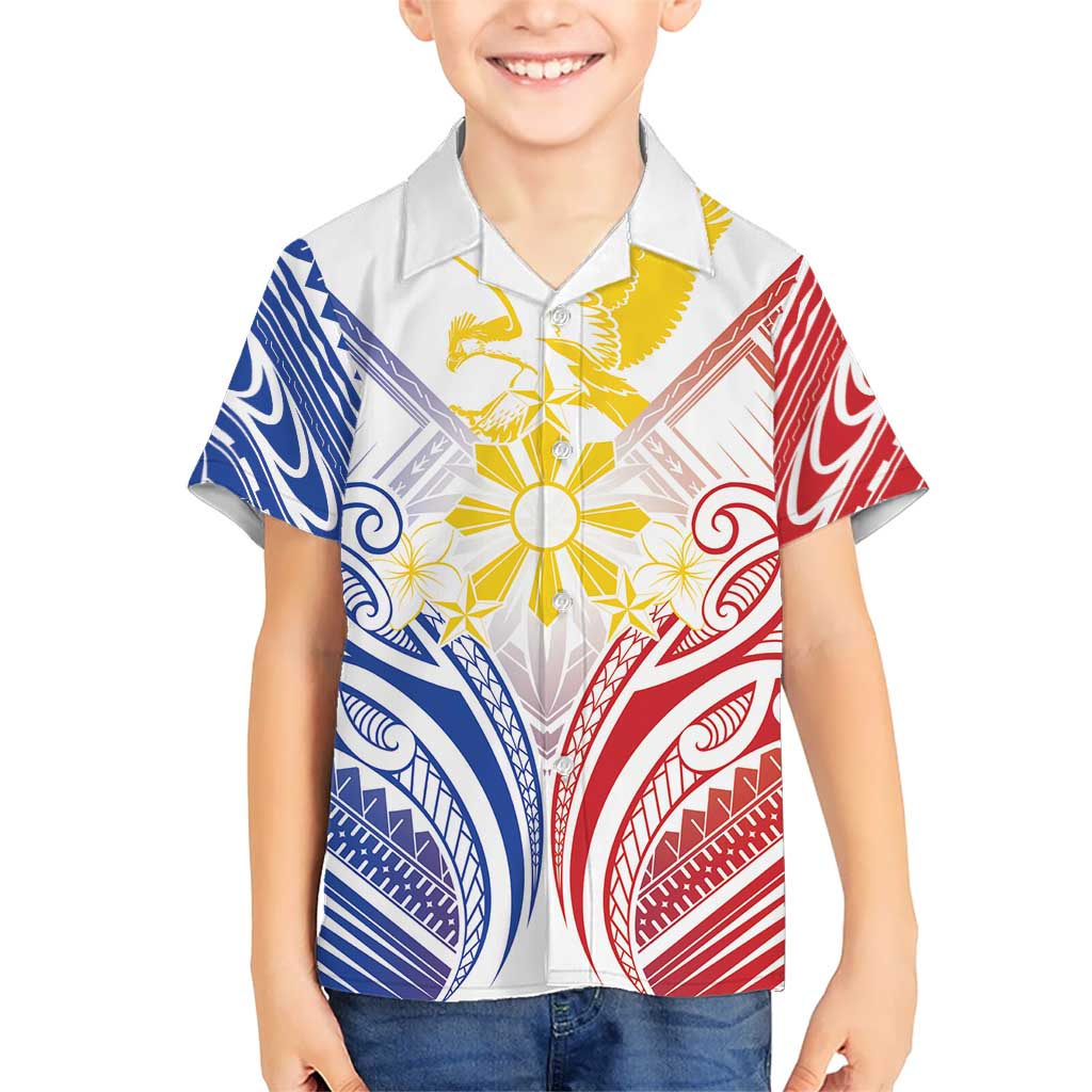Philippines Tribal Sun Personalized Hawaiian Shirt Hunting Eagle