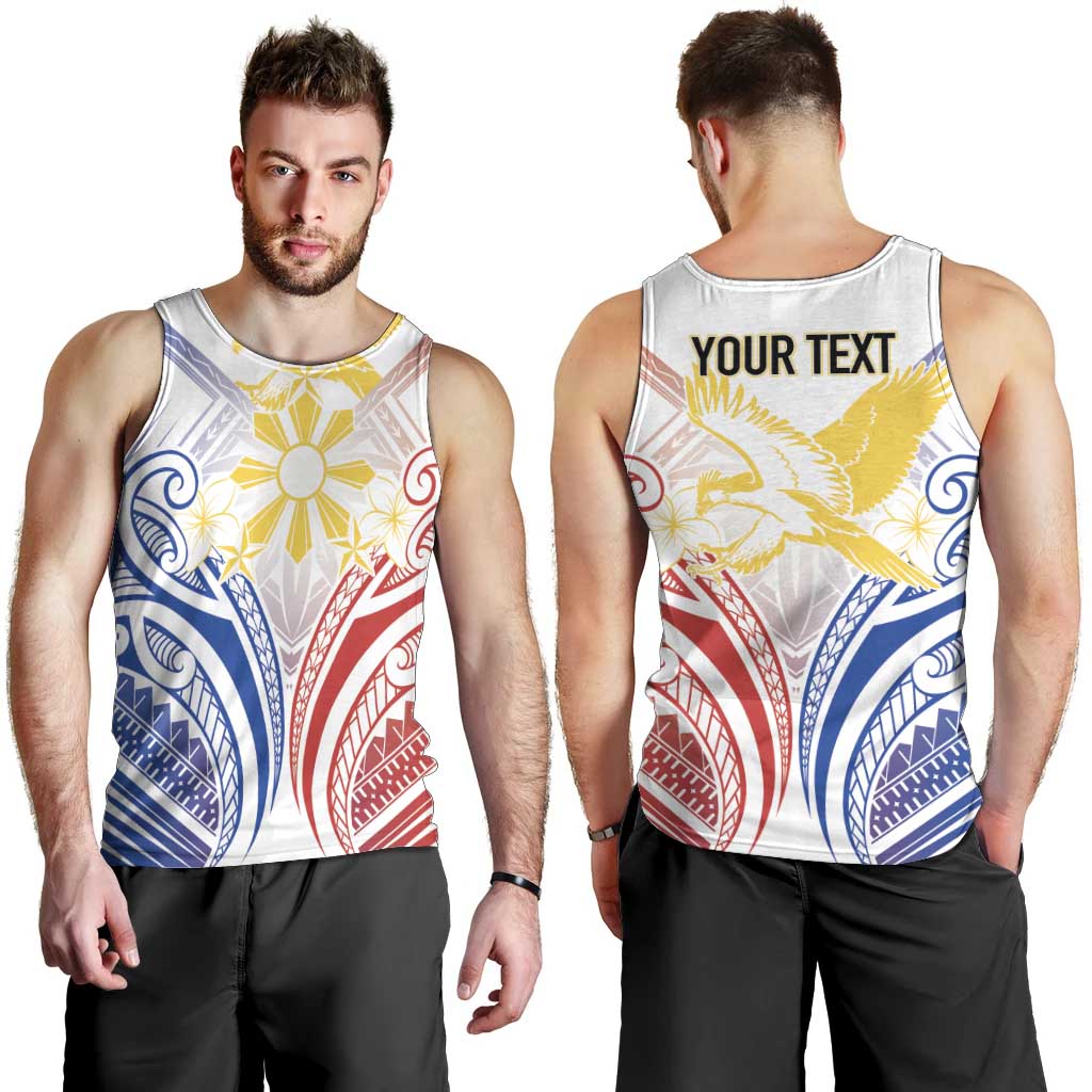 Philippines Tribal Sun Personalized Men Tank Top Hunting Eagle