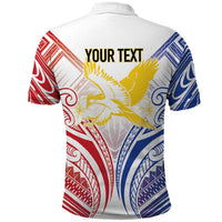 Philippines Tribal Sun Personalized Polo Shirt Hunting Eagle