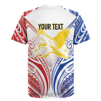 Philippines Tribal Sun Personalized Rugby Jersey Hunting Eagle