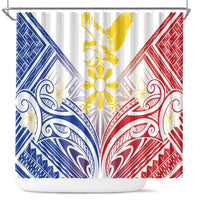 Philippines Tribal Sun Shower Curtain Hunting Eagle
