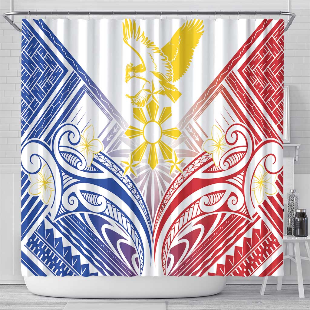 Philippines Tribal Sun Shower Curtain Hunting Eagle